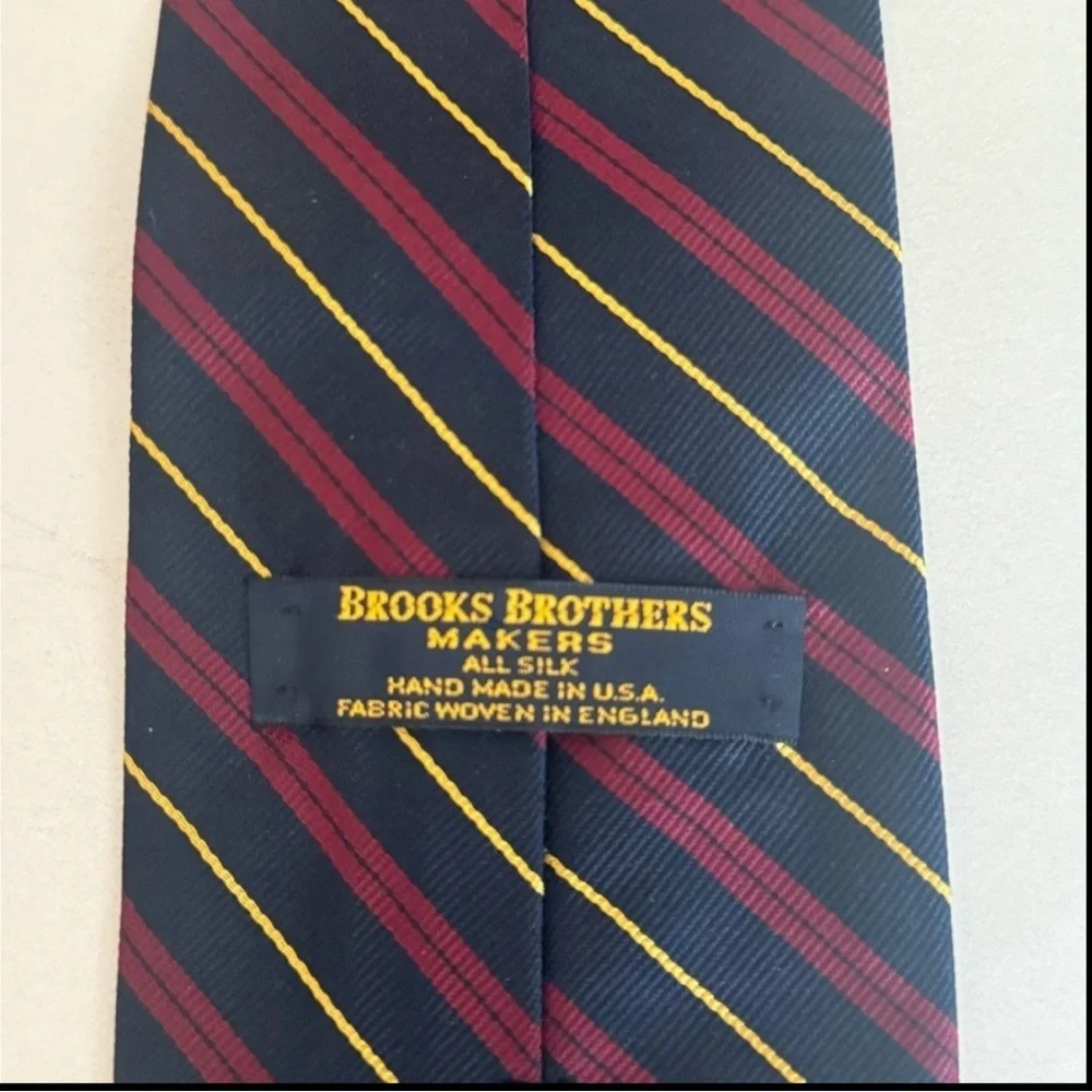 BROOKS BROTHERS Set of 2 Ties 100% Silk Patterned Striped Classic